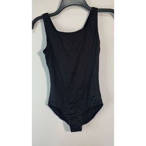 Bloch Kids Sleeveless Ballet Gymnastic Dance Leotard Bodysuit Black Size Medium